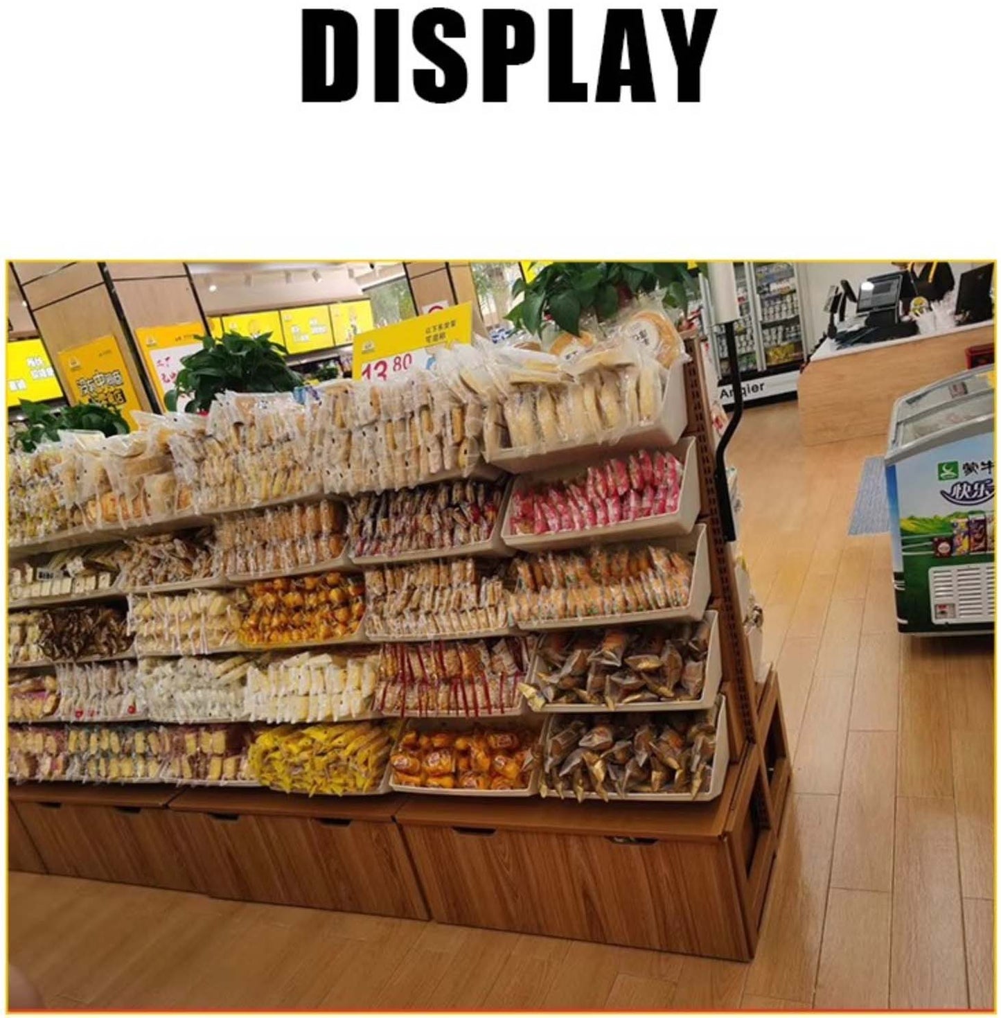 【楽棚】 陳列什器 オプション フックボックス ゴンドラ用 店舗用 陳列什器 ゴンドラ什器 陳列棚 陳列台 店舗用什器 ストア家具 お店 ユニット スチールラック スーパー コンビニ棚 ドラッグストア 物販 商品棚 商品陳列棚 - 楽棚（スーパー・コンビニ商品棚、陳列棚、ゴンドラ什器・スチールラック）