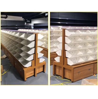 【楽棚】 陳列什器 オプション フックボックス ゴンドラ用 店舗用 陳列什器 ゴンドラ什器 陳列棚 陳列台 店舗用什器 ストア家具 お店 ユニット スチールラック スーパー コンビニ棚 ドラッグストア 物販 商品棚 商品陳列棚 - 楽棚（スーパー・コンビニ商品棚、陳列棚、ゴンドラ什器・スチールラック）